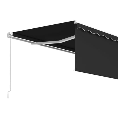 Toldo retrátil manual com estore 4x3 m antracite