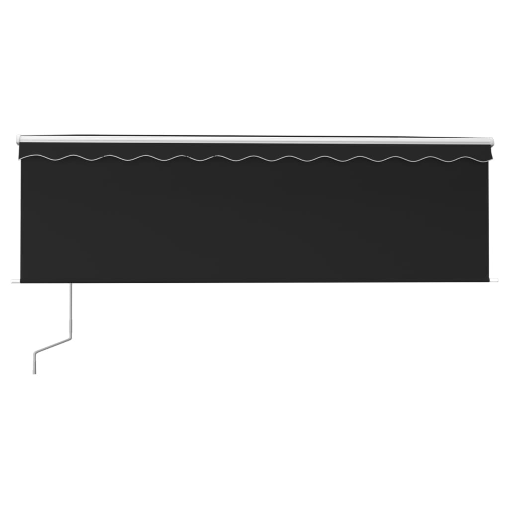 Toldo automático c/ estore/LED/sensor de vento 4x3 m antracite