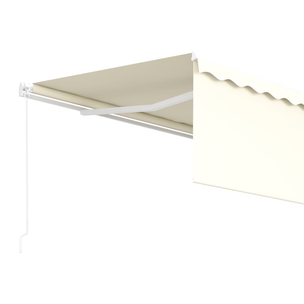 Toldo retrátil manual com estore 4,5x3 m cor creme