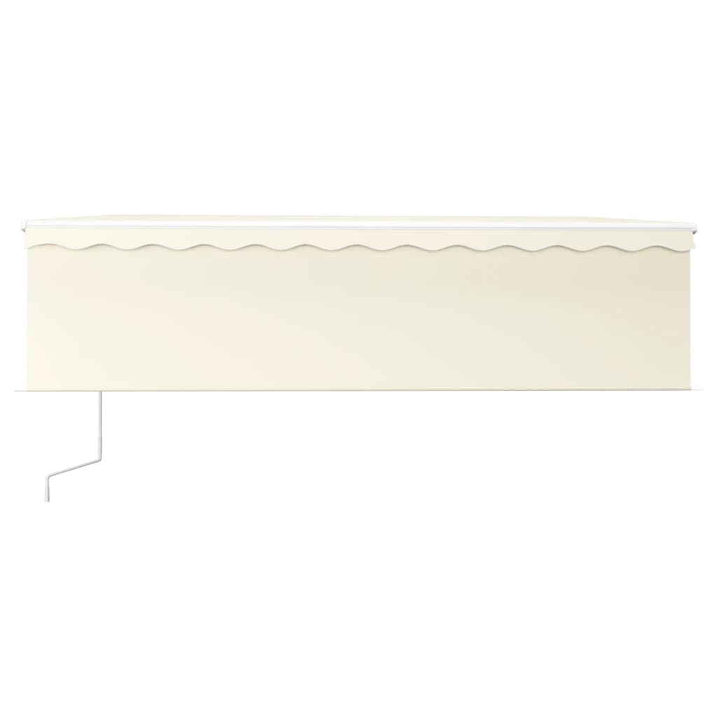 Toldo retrátil automático com estore 5x3 m cor creme