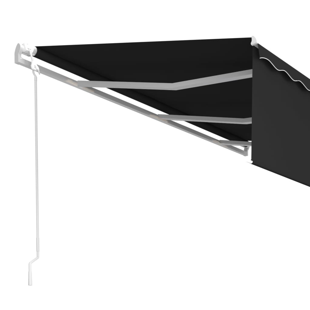 Toldo retrátil automático com estore 6x3 m antracite