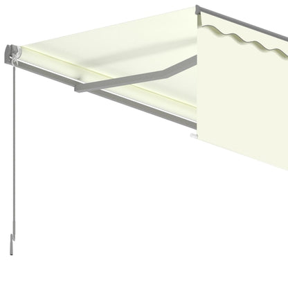 Toldo retrátil manual com estore 3x2,5 m cor creme