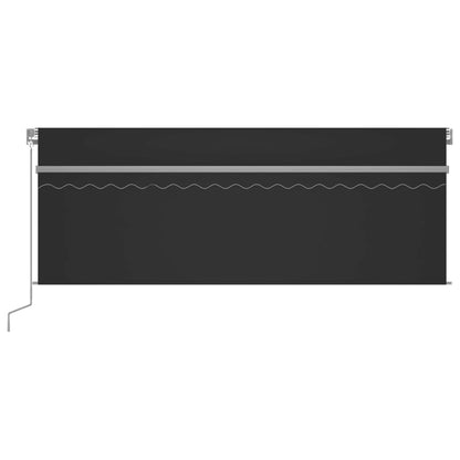 Toldo retrátil manual com estore 4x3 m antracite