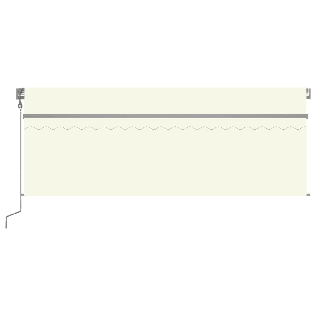 Toldo retrátil automático com estore 4,5x3 m cor creme