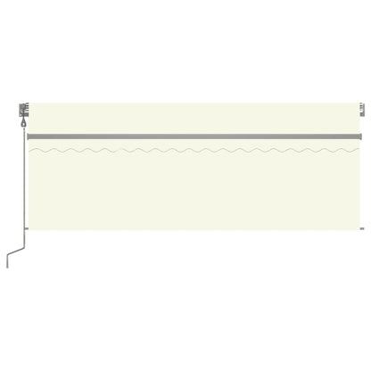 Toldo retrátil automático com estore 4,5x3 m cor creme