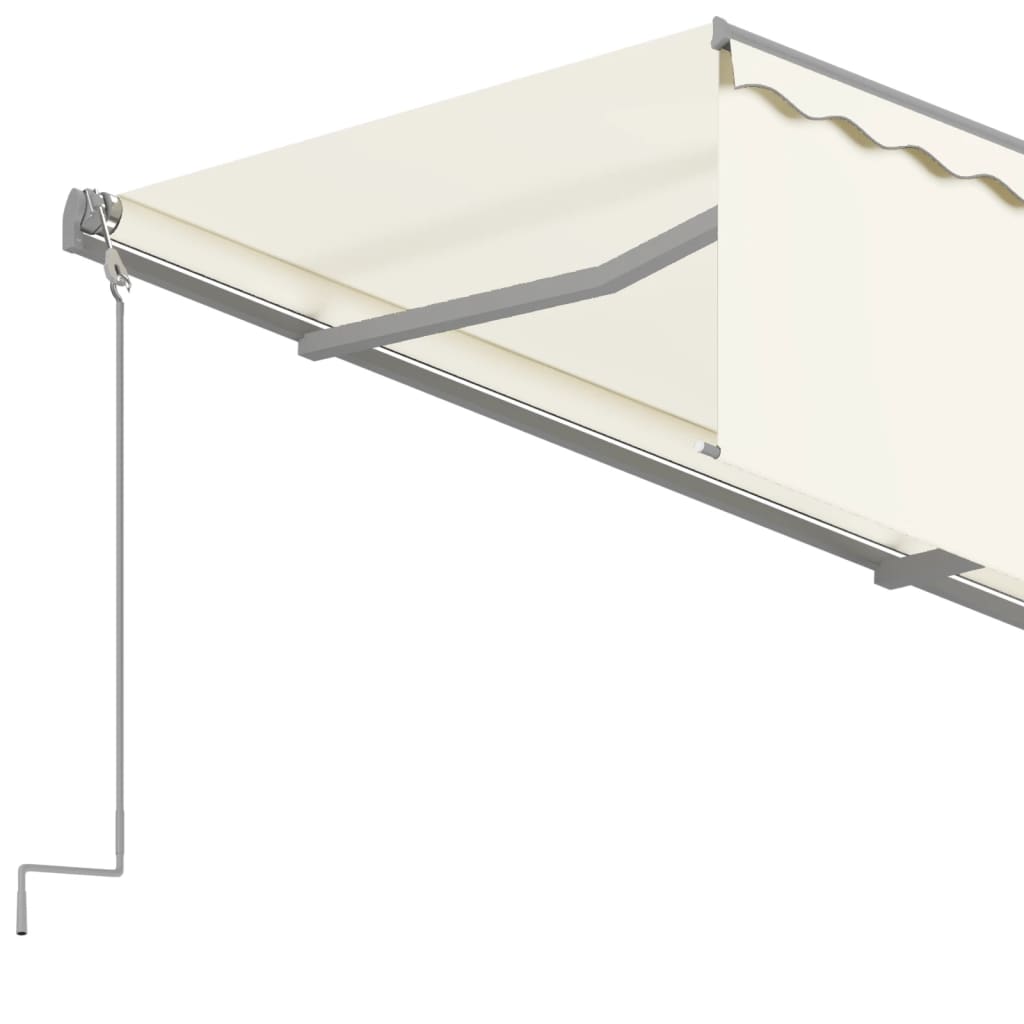 Toldo retrátil automático com estore 4,5x3 m cor creme