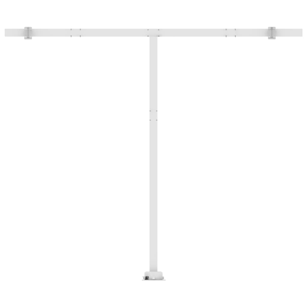 Toldo retrátil manual independente 300x250 cm azul e branco