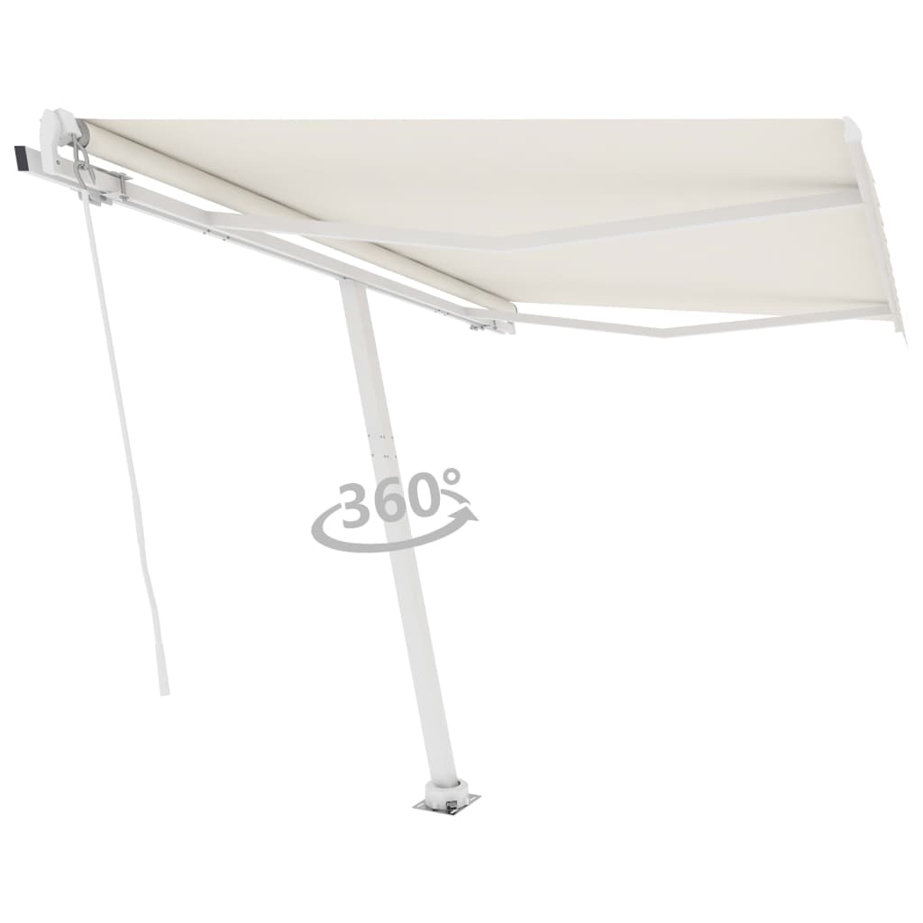 Toldo automático independente 300x250 cm cor creme