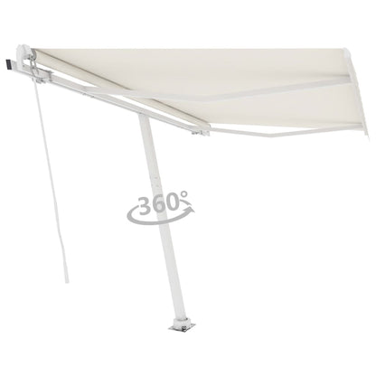 Toldo retrátil manual independente 350x250 cm cor creme