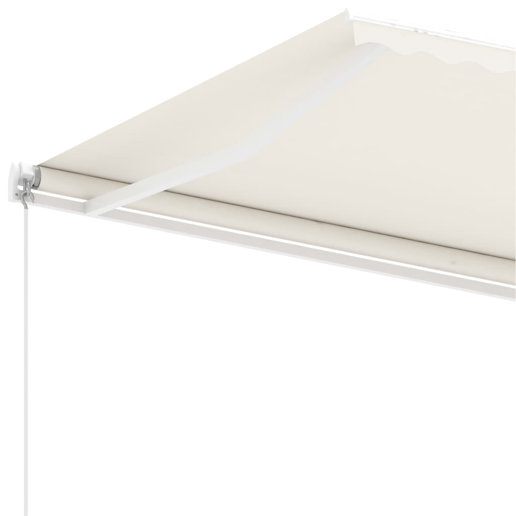 Toldo retrátil manual independente 350x250 cm cor creme