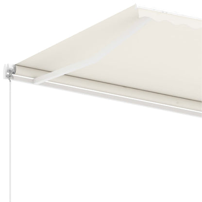 Toldo retrátil manual independente 350x250 cm cor creme