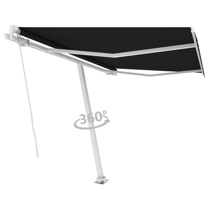 Toldo retrátil manual independente 350x250 cm antracite