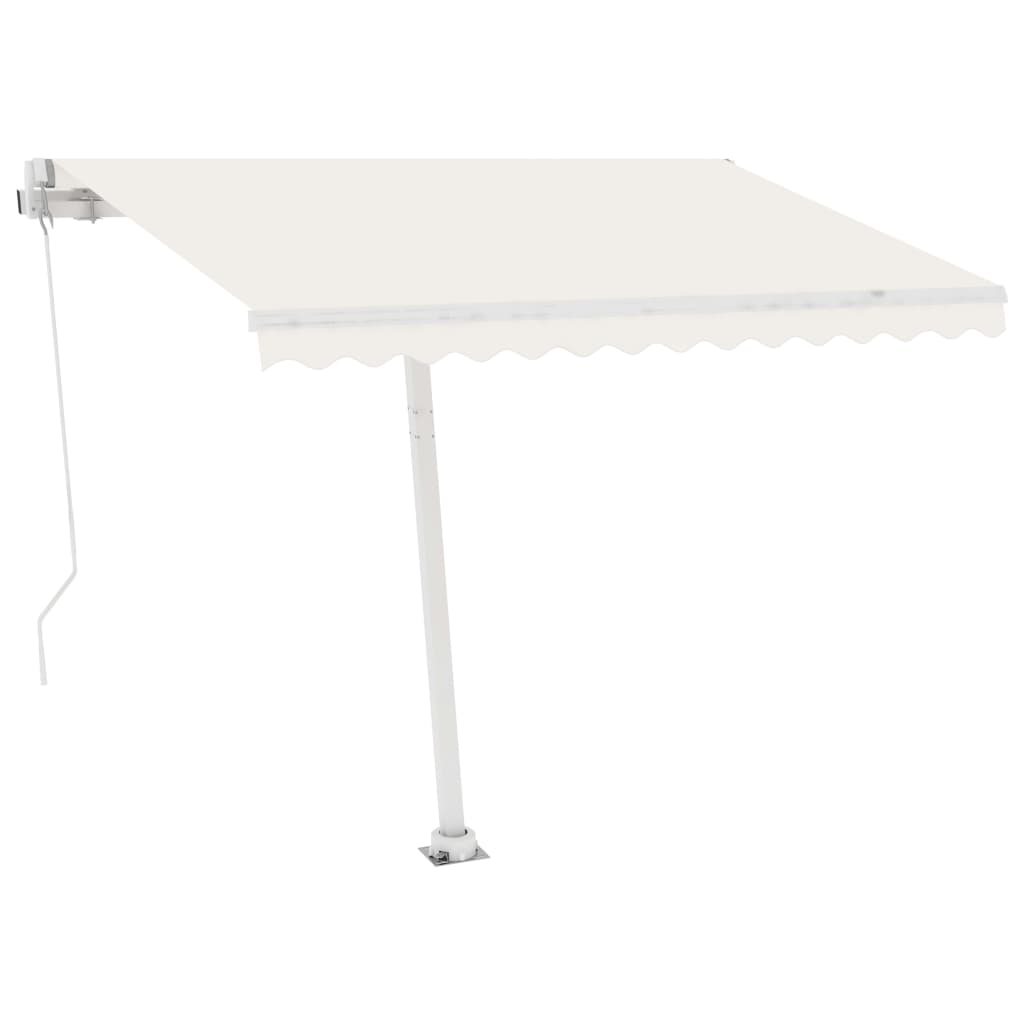 Toldo automático com LED e sensor de vento 350x250 cm cor creme