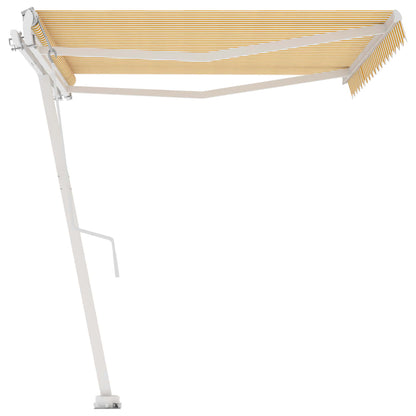 Toldo automático independente 450x300 cm amarelo e branco