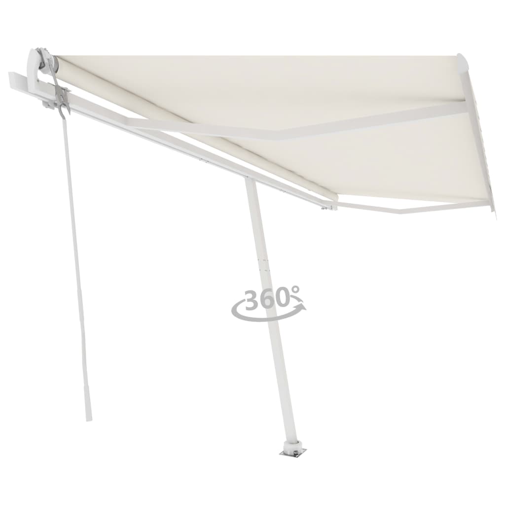 Toldo automático independente 500x300 cm cor creme