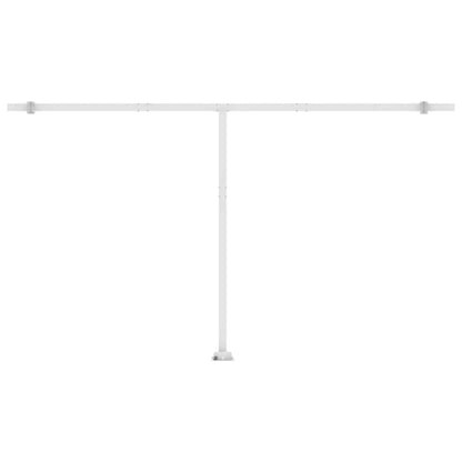 Toldo automático LED e sensor de vento 500x300 cm azul e branco