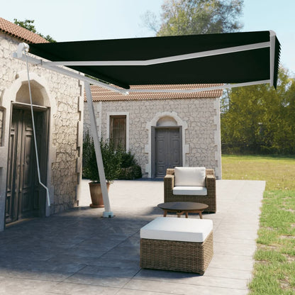 Toldo retrátil manual independente 450x350 cm antracite