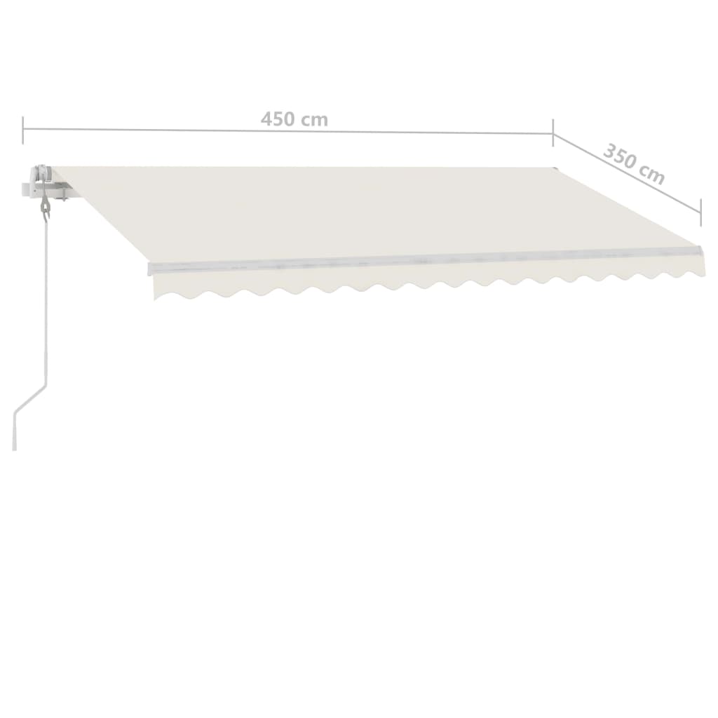 Toldo automático independente 450x350 cm cor creme