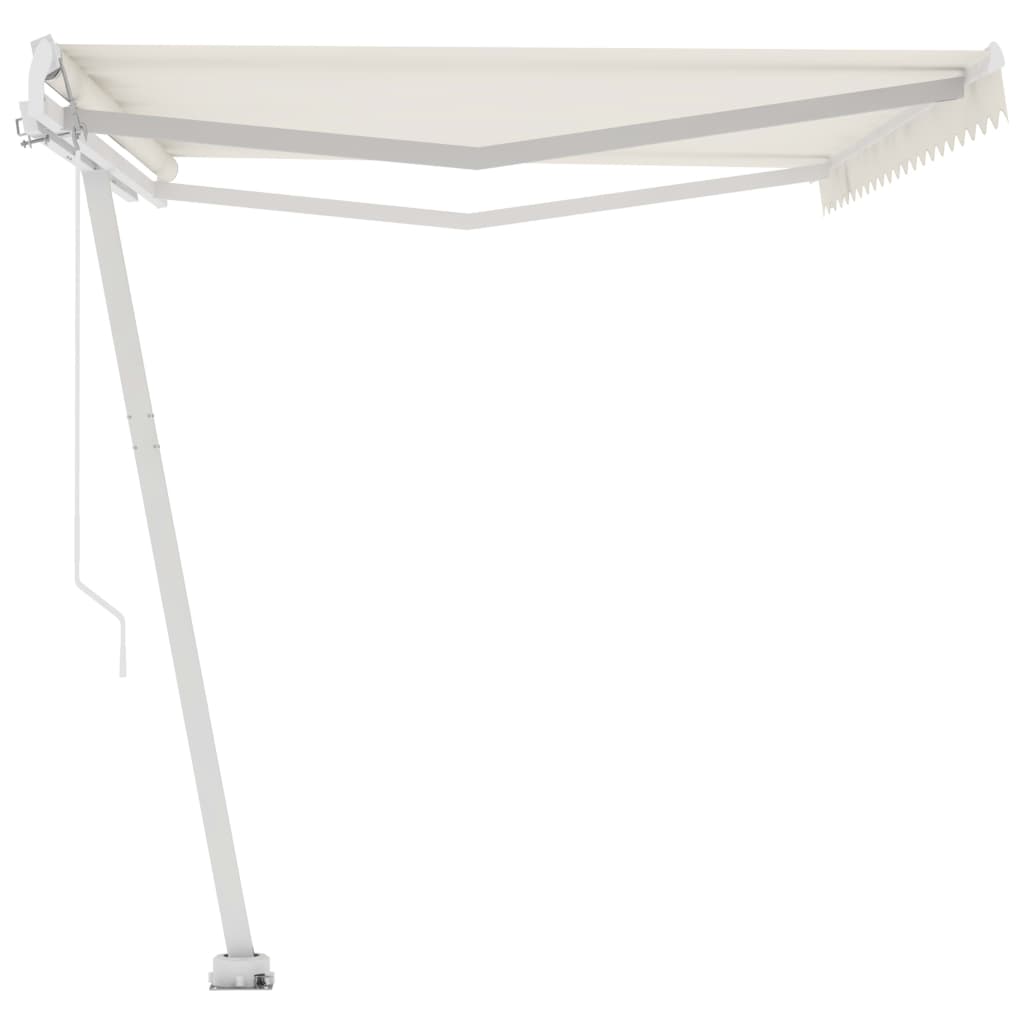 Toldo retrátil manual independente 500x350 cm cor creme