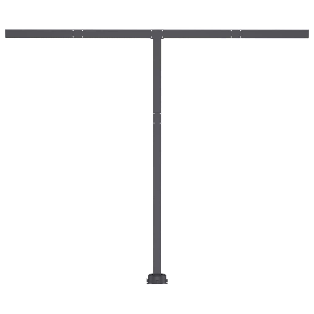 Toldo automático com LED e sensor de vento 300x250 cm antracite