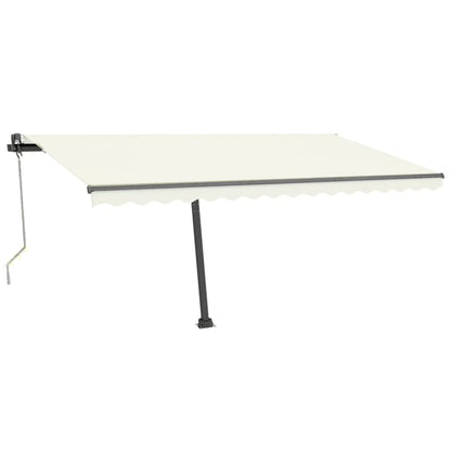 Toldo automático com LED e sensor de vento 400x300 cm cor creme