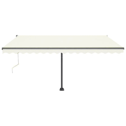 Toldo automático com LED e sensor de vento 400x300 cm cor creme