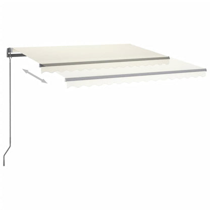 Toldo automático com LED e sensor de vento 400x300 cm cor creme