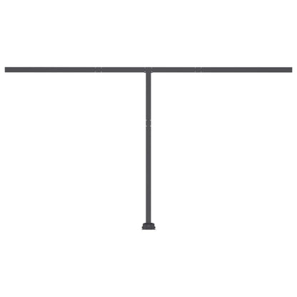 Toldo autom. LED e sensor de vento 400x350 cm laranja/castanho