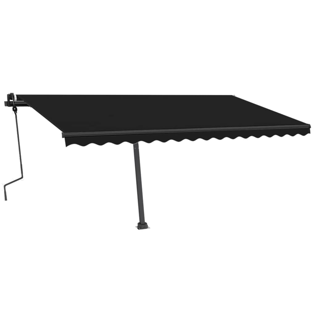 Toldo retrátil manual independente 450x350 cm antracite