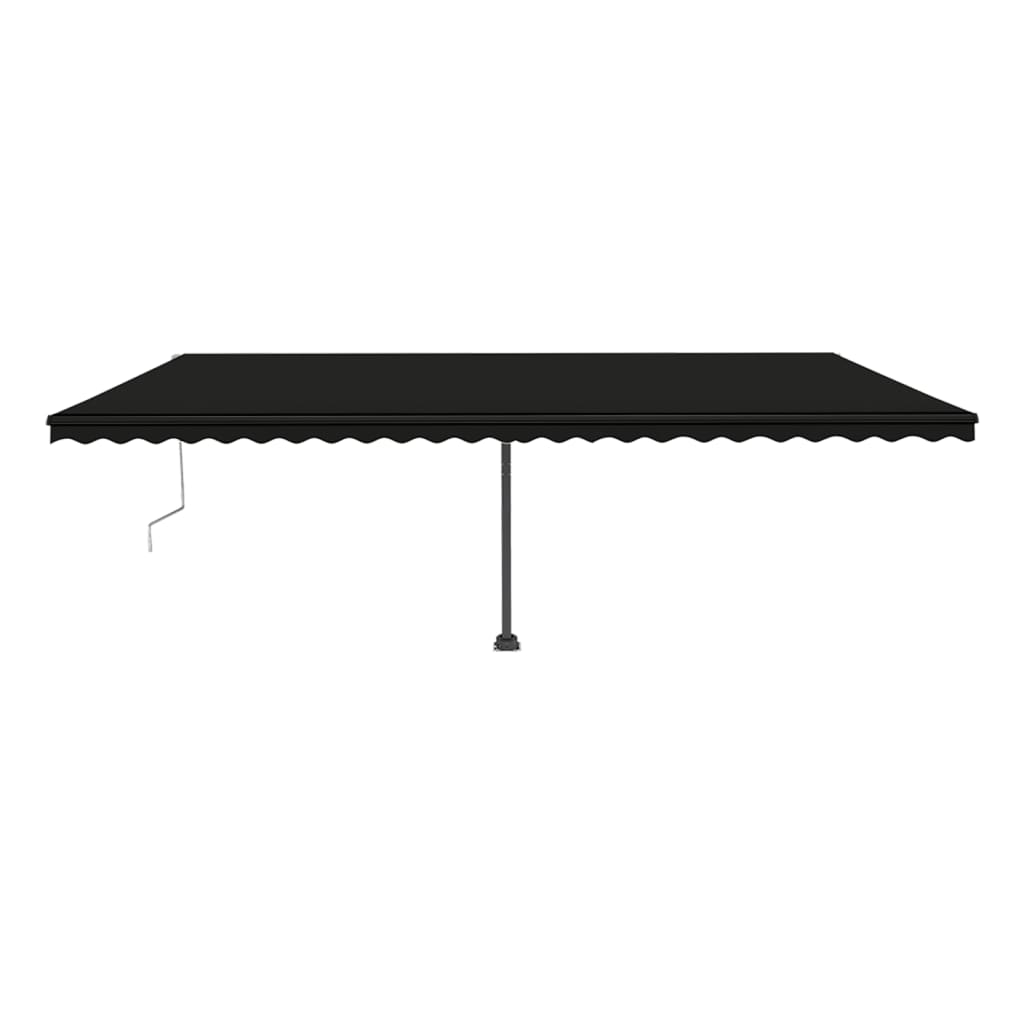 Toldo automático com LED e sensor de vento 600x350 cm antracite