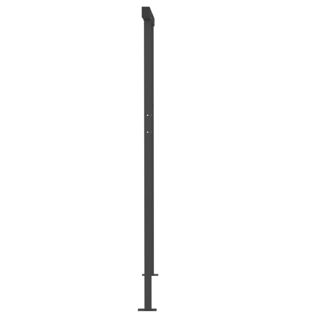 Toldo automático LED e sensor de vento 3x2,5m laranja/castanho