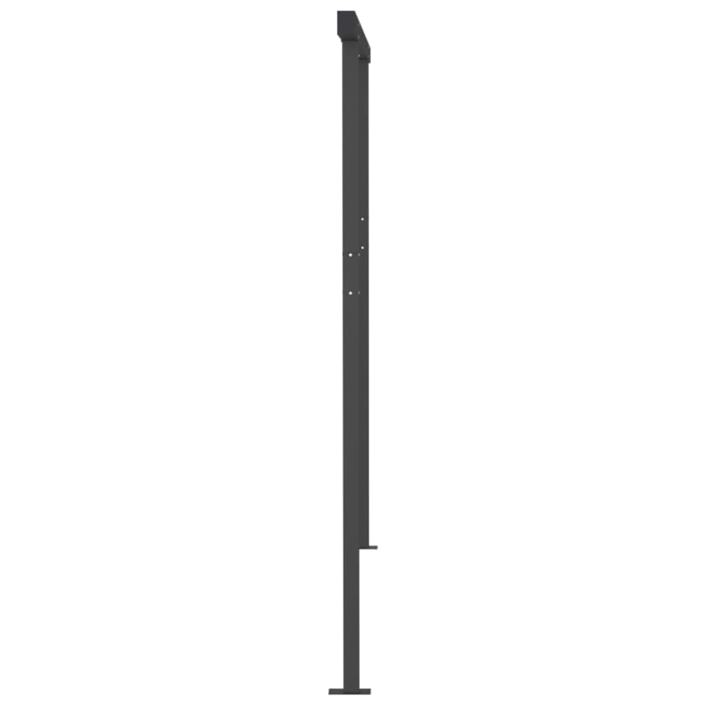 Toldo automático c/ LED e sensor de vento 4x3 m antracite