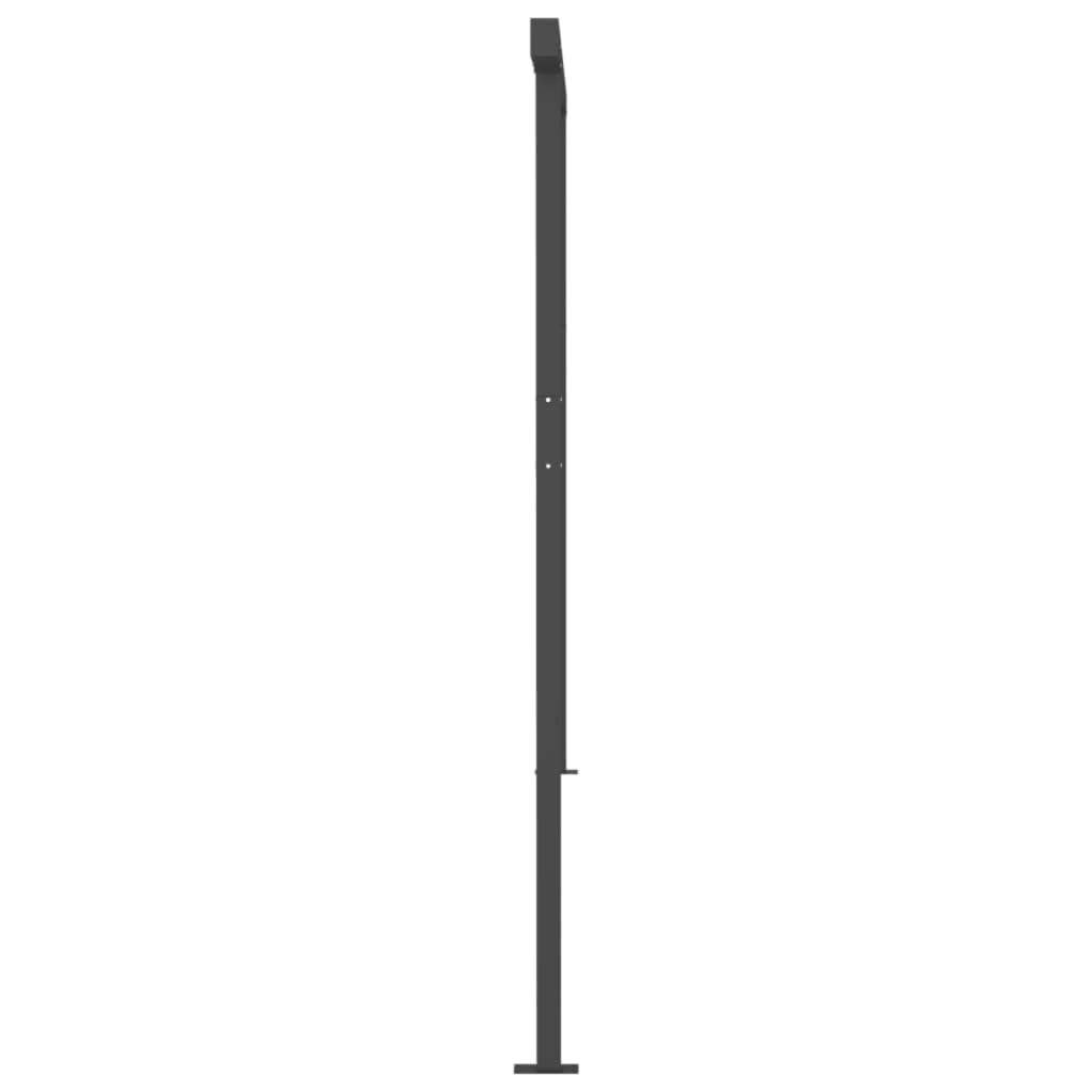 Toldo retrátil manual com LED 6x3,5 m antracite