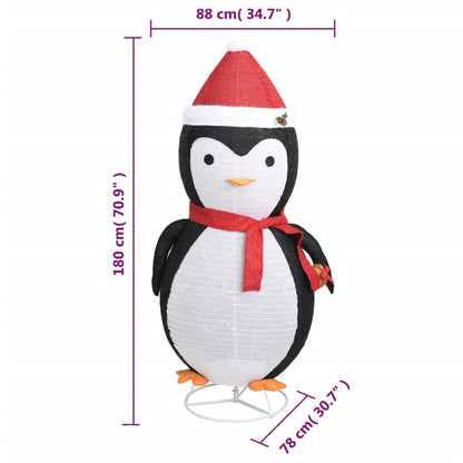 Pinguim de Natal Decorativo com Luzes LED de 180 cm - Interior e Exterior