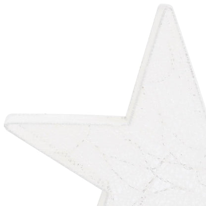 Estrelas de Natal com luzes LED 3 pcs ext./int. arame branco