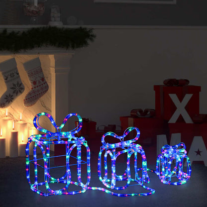 Caixas presente de Natal com 180 luzes LED interior/exterior