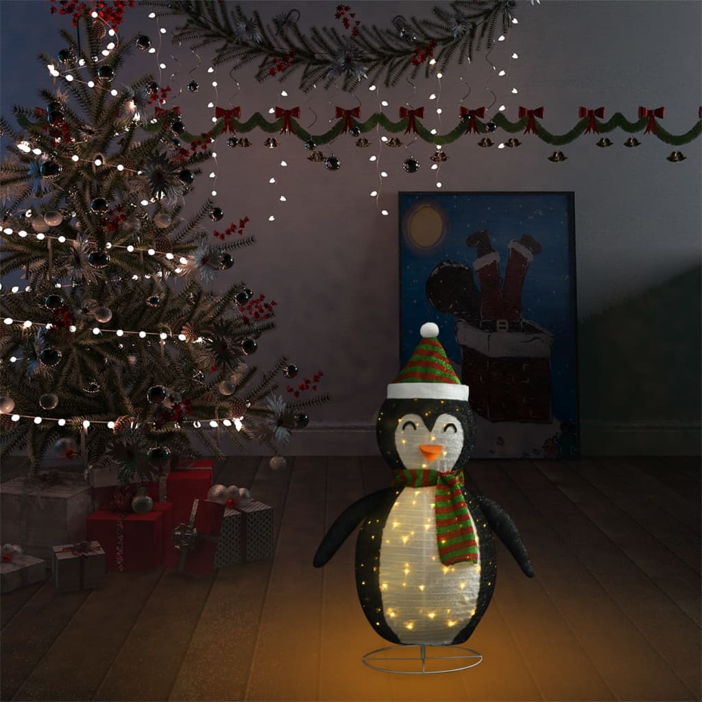 Pinguim de Natal Decorativo com Luz LED - 60 cm