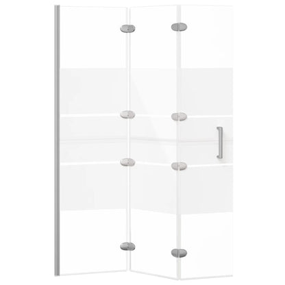 Divisória de chuveiro dobrável ESG 100x140 cm branco