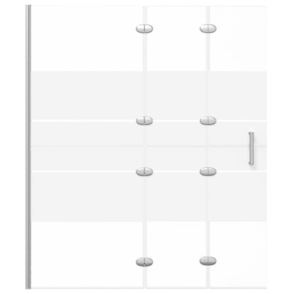 Divisória de chuveiro dobrável ESG 120x140 cm branco