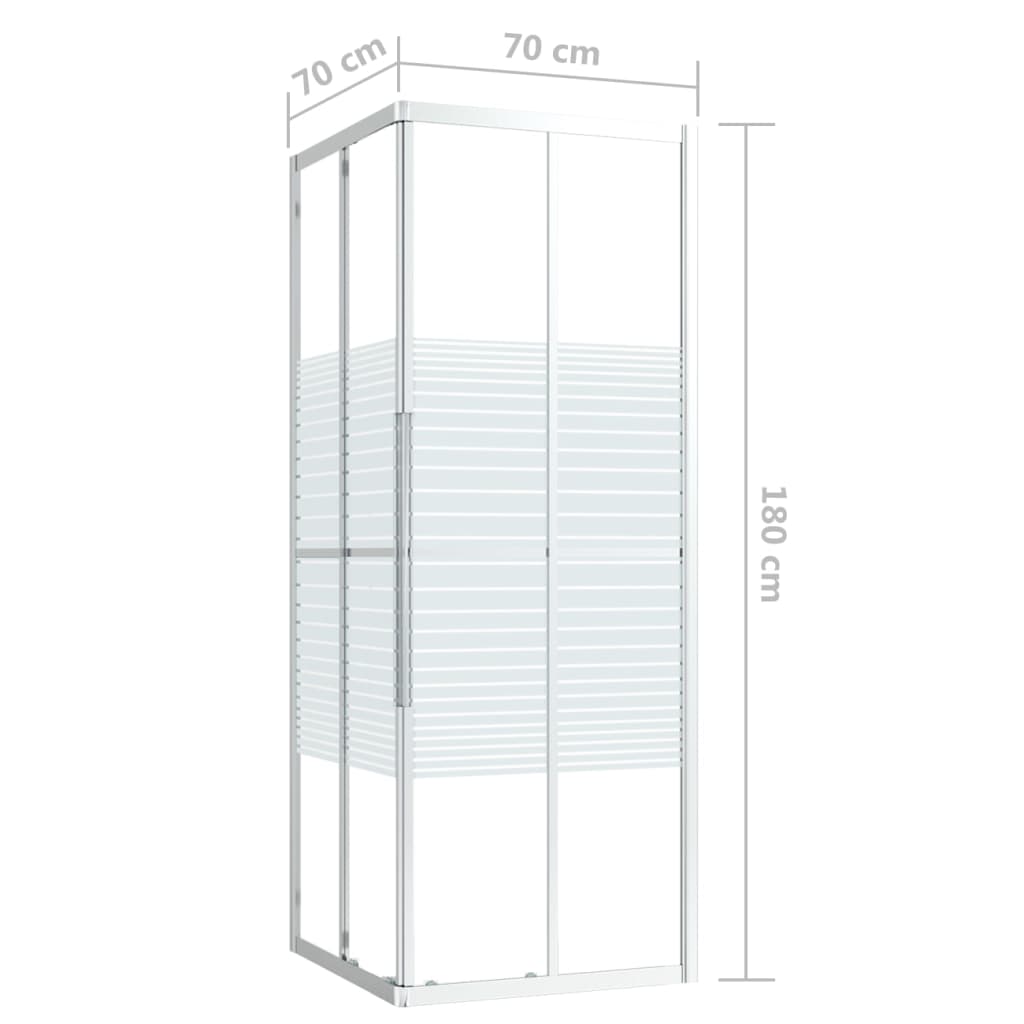 Cabine de duche ESG 70x70x180 cm