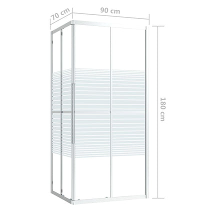 Cabine de duche ESG 90x70x180 cm