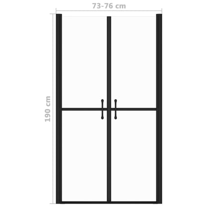 Porta de duche ESG transparente (73-76)x190 cm