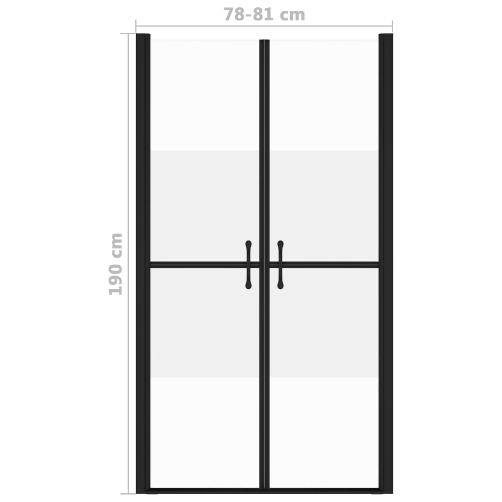 Porta de duche ESG meio opaco (78-81)x190 cm