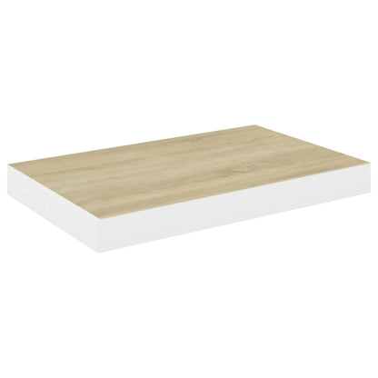 Prateleiras de parede 4 pcs 40x23x3,8 cm MDF carvalho e branco