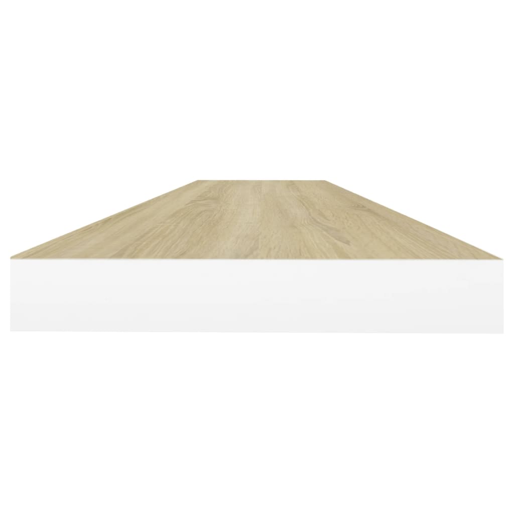 Prateleiras parede 4pcs 90x23,5x3,8 cm MDF cor carvalho/branco