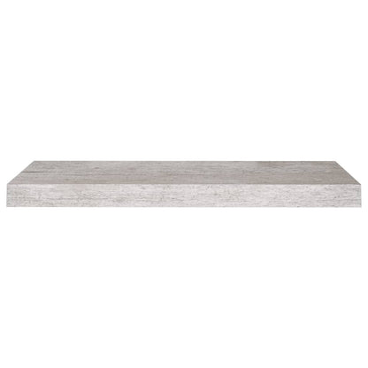 Prateleira de parede suspensa 60x23,5x3,8 cm MDF cinza cimento