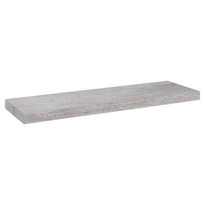 Prateleiras de parede 2 pcs 80x23,5x3,8cm MDF cinzento-cimento