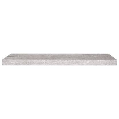 Prateleiras de parede 2 pcs 80x23,5x3,8cm MDF cinzento-cimento