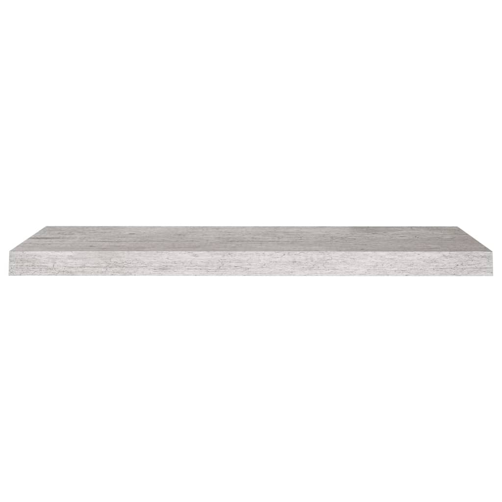 Prateleiras de parede 4 pcs 80x23,5x3,8cm MDF cinzento-cimento