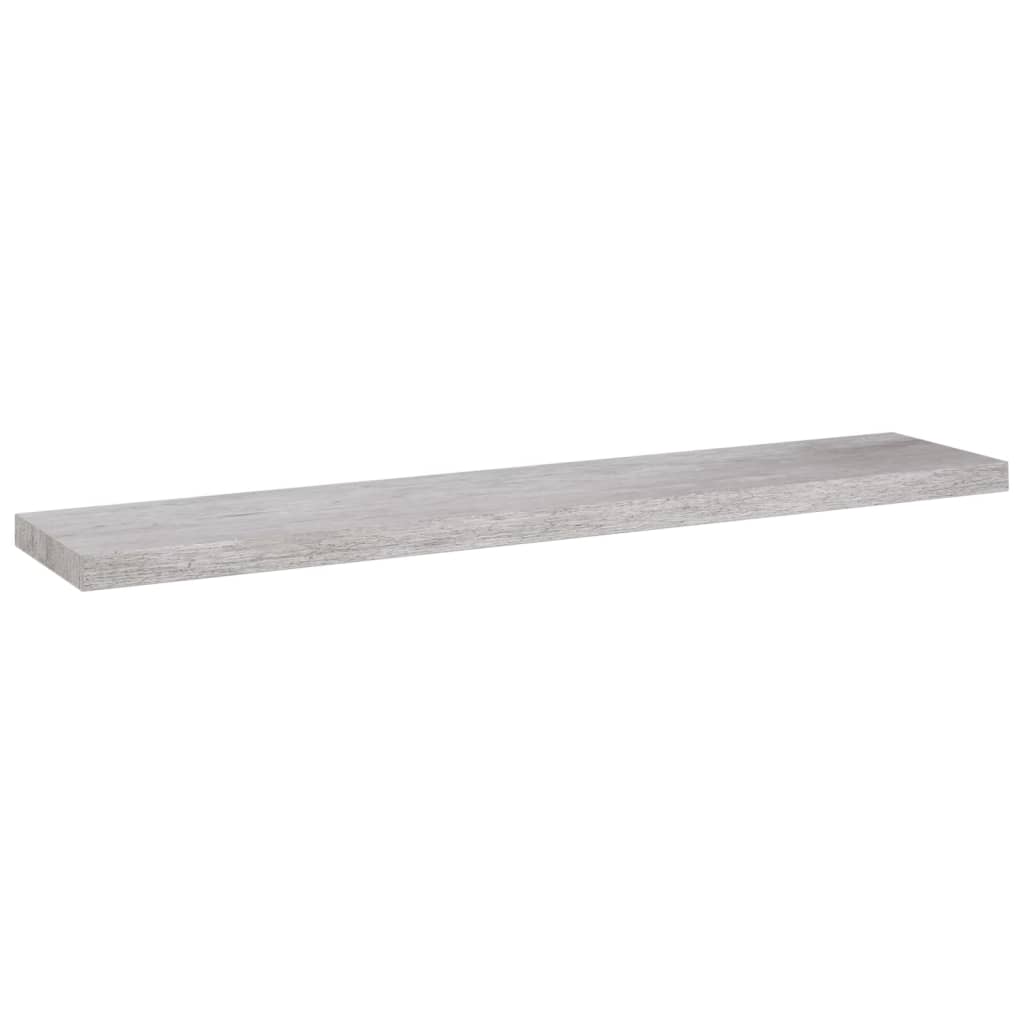 Prateleiras de parede 4 pcs 120x23,5x3,8cm MDF cinzento-cimento